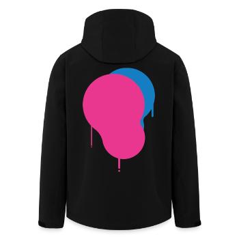 Touches de couleur - Veste softshell homme en polyester recyclé Stanley/Stella - noir - Dos - AI Model Male 185 light (185cm)
