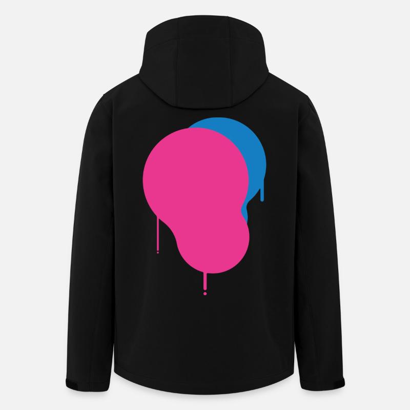 Touches de couleur - Veste softshell homme en polyester recyclé Stanley/Stella - noir