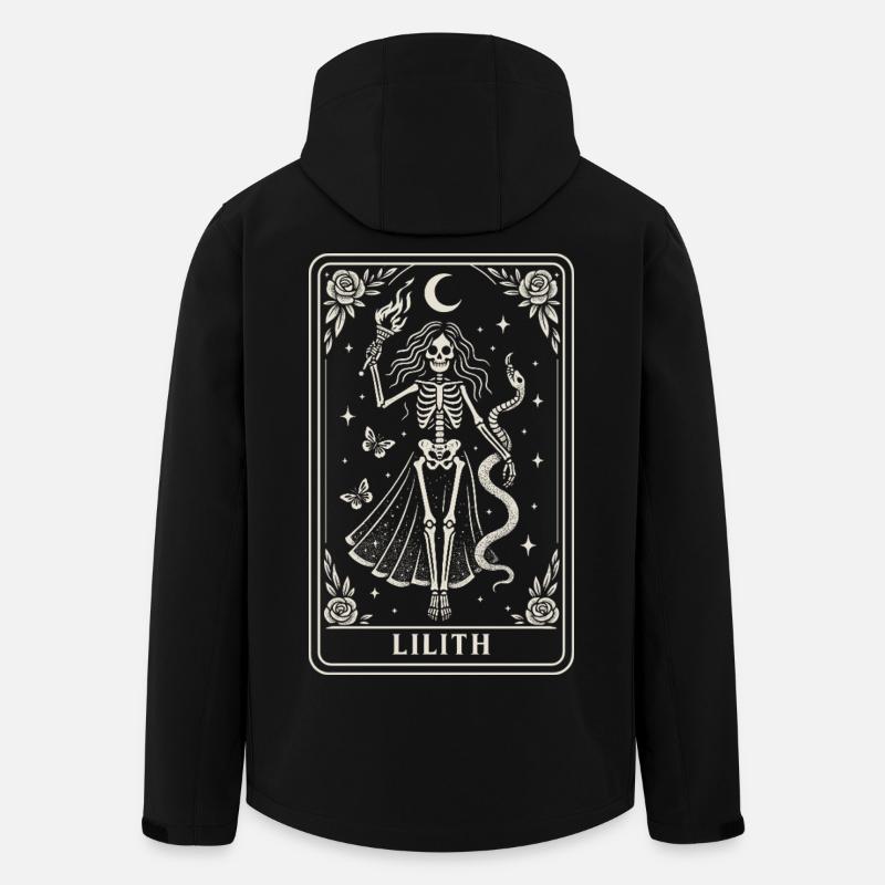 Lilith Skelettgöttin Mondschein - Recycelte Männer Softshell-Jacke von Stanley/Stella - Schwarz