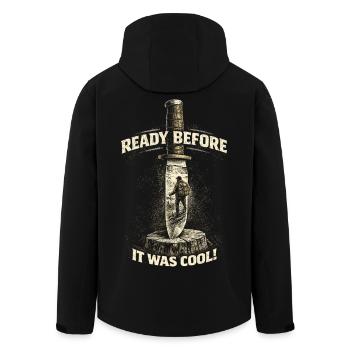 Survivaliste préparateur prêt avant c’était cool - Veste softshell homme en polyester recyclé Stanley/Stella - noir - Dos - AI Model Male 185 light (185cm)