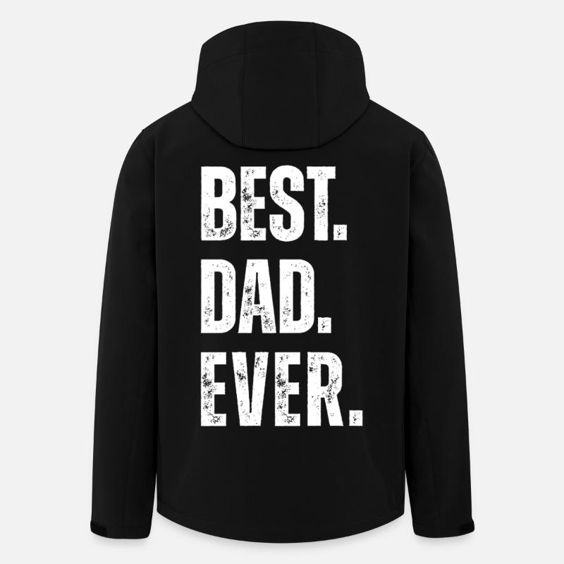 BEST DAD EVER - Men’s Recycled Softshell Jacket by Stanley/Stella - black