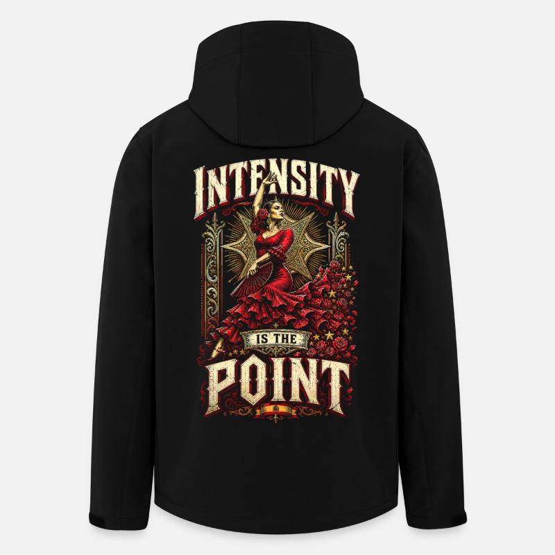 Flamenco Intensity Is The Point - Recycelte Männer Softshell-Jacke von Stanley/Stella - Schwarz