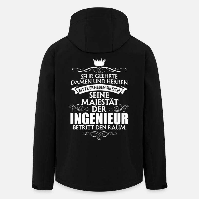 INGENIEUR - Recycelte Männer Softshell-Jacke von Stanley/Stella - Schwarz
