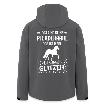 Pferdehaare Glitzer - Recycelte Männer Softshell-Jacke von Stanley/Stella - Schwarz - Hinten - AI Model Male 185 light (185cm)