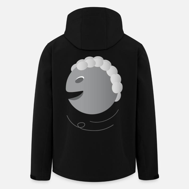 Face Joy Laughter Life Gift - Men’s Recycled Softshell Jacket by Stanley/Stella - black