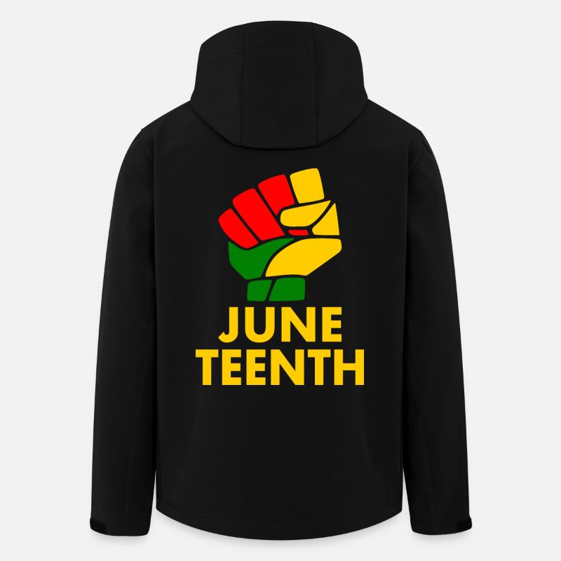 juneteenth - Recycelte Männer Softshell-Jacke von Stanley/Stella - Schwarz