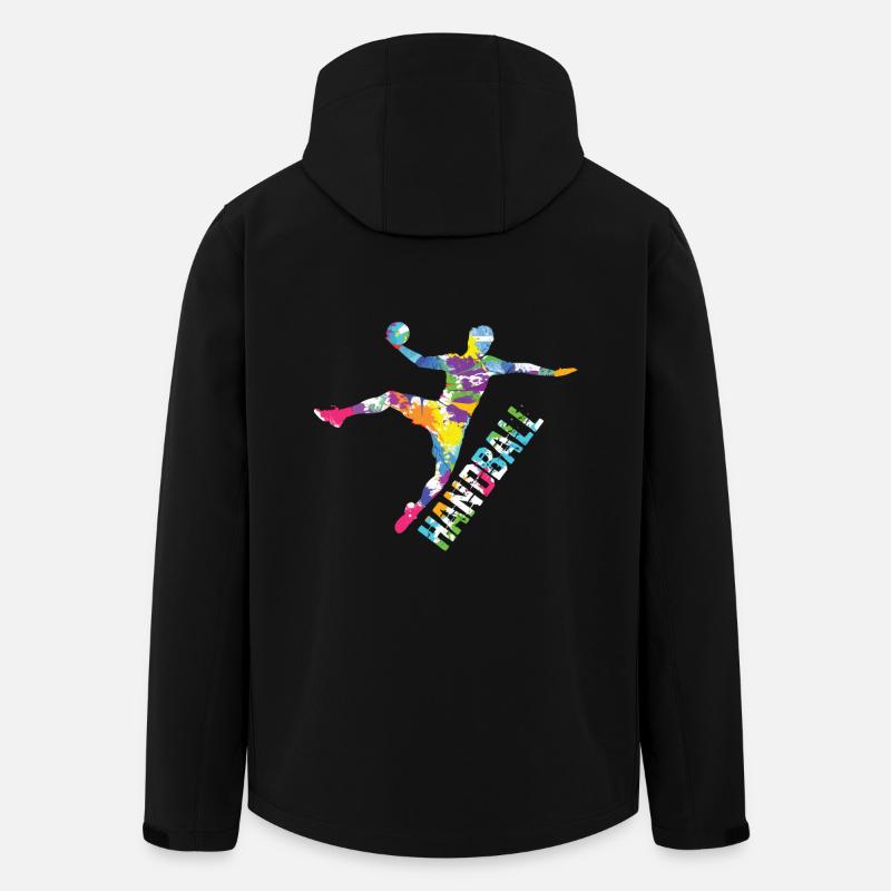 Handball Sprung - Recycelte Männer Softshell-Jacke von Stanley/Stella - Schwarz