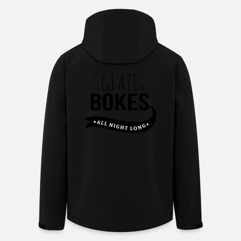 Bokes Glaze, toute la nuit - Veste softshell homme en polyester recyclé Stanley/Stella - noir