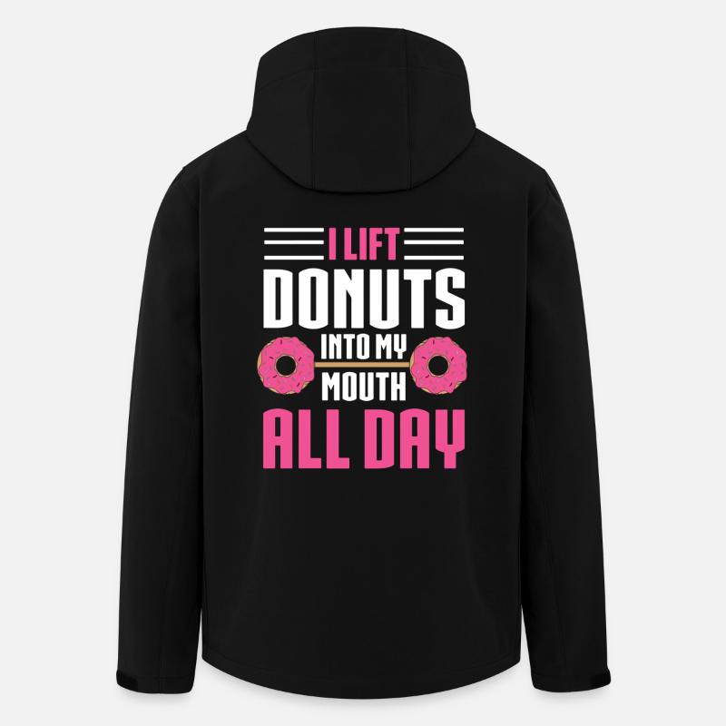Donut Lover - Men’s Recycled Softshell Jacket by Stanley/Stella - black