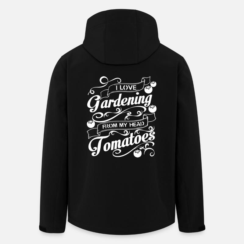 I Love Gardening - Men’s Recycled Softshell Jacket by Stanley/Stella - black