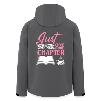 Book Just One More Chapter - Men’s Recycled Softshell Jacket by Stanley/Stella - black - Back - AI Model Male 185 light (185cm)