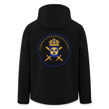 Das schwedische Atomwaffenprogramm - Recycelte Männer Softshell-Jacke von Stanley/Stella - Schwarz - Hinten - AI Model Male 185 light (185cm)