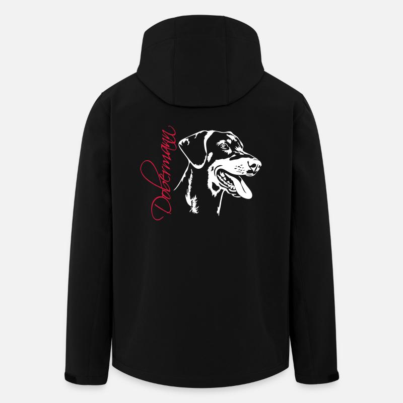 DOBERMANN Hund Hunde Hundesport Wilsigns - Recycelte Männer Softshell-Jacke von Stanley/Stella - Schwarz