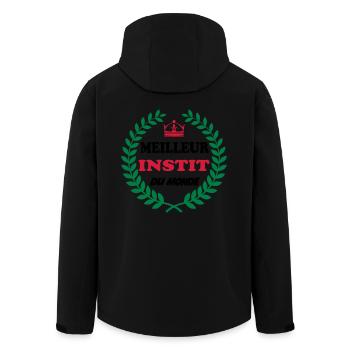 MEILLEUR INSTIT DU MONDE - Veste softshell homme en polyester recyclé Stanley/Stella - noir - Dos - AI Model Male 185 light (185cm)