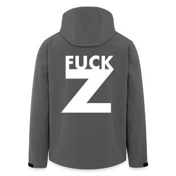 Fuck z - Recycelte Männer Softshell-Jacke von Stanley/Stella - Anthrazit - Hinten - AI Model Male 185 light (185cm)