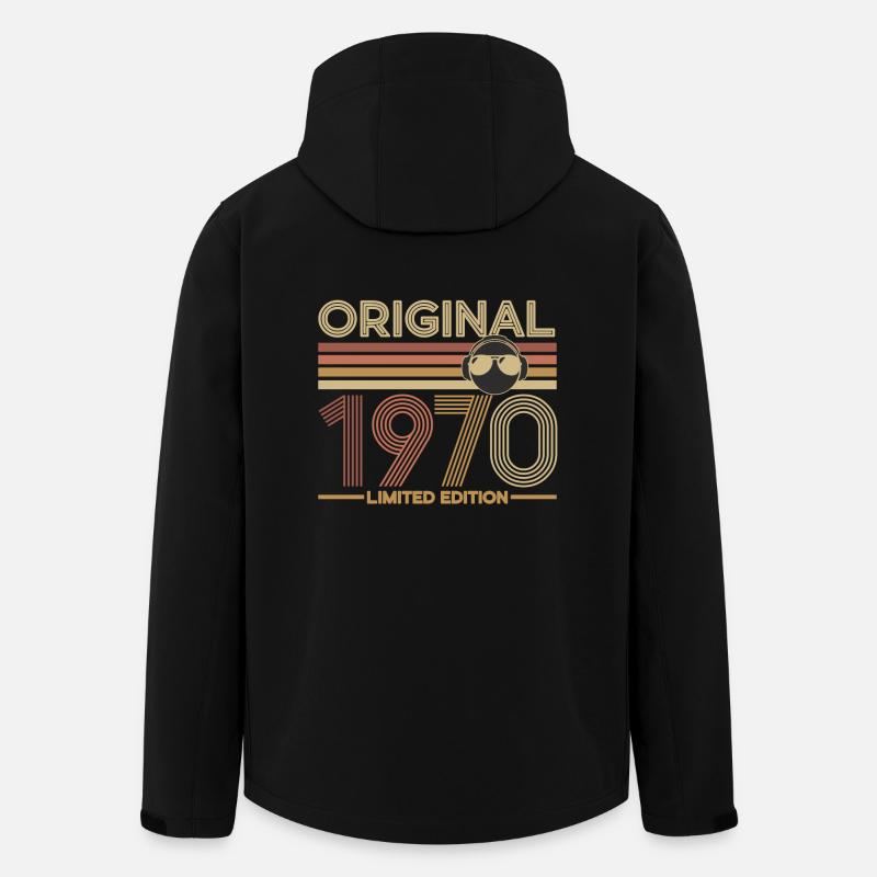 1970 - Men’s Recycled Softshell Jacket by Stanley/Stella - black