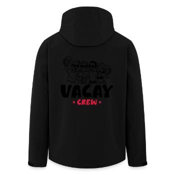 Équipage des Fêtes - Veste softshell homme en polyester recyclé Stanley/Stella - noir - Dos - AI Model Male 185 light (185cm)