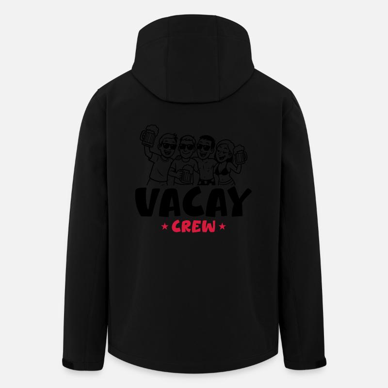 Urlaub Crew - Recycelte Männer Softshell-Jacke von Stanley/Stella - Schwarz