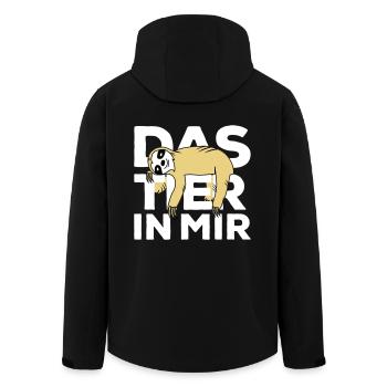 réveiller l'animal en moi fainéantise - Veste softshell homme en polyester recyclé Stanley/Stella - noir - Dos - AI Model Male 185 light (185cm)