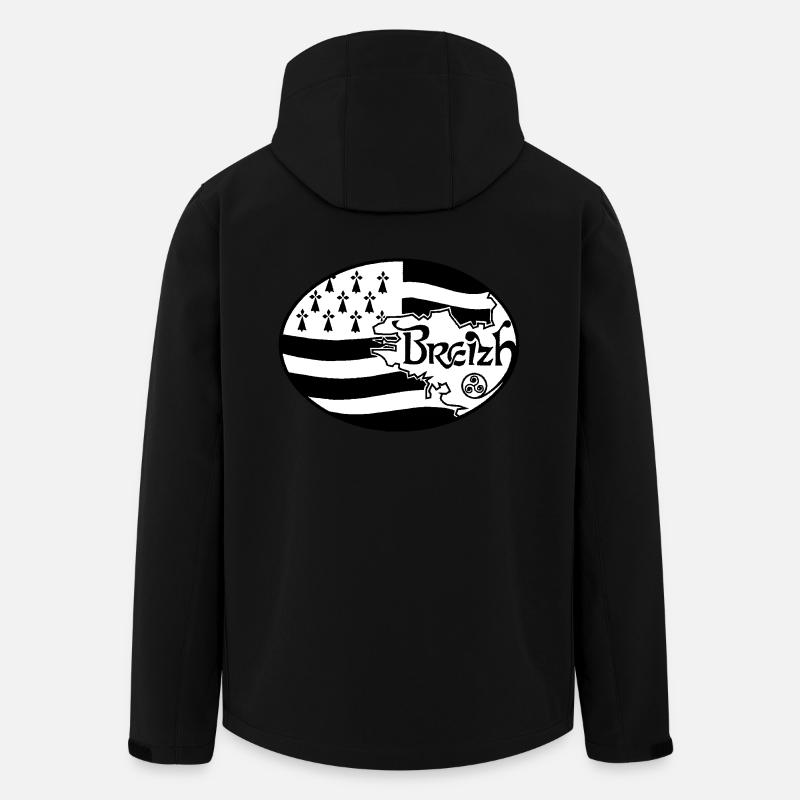 Flag Britain authentic - Men’s Recycled Softshell Jacket by Stanley/Stella - black