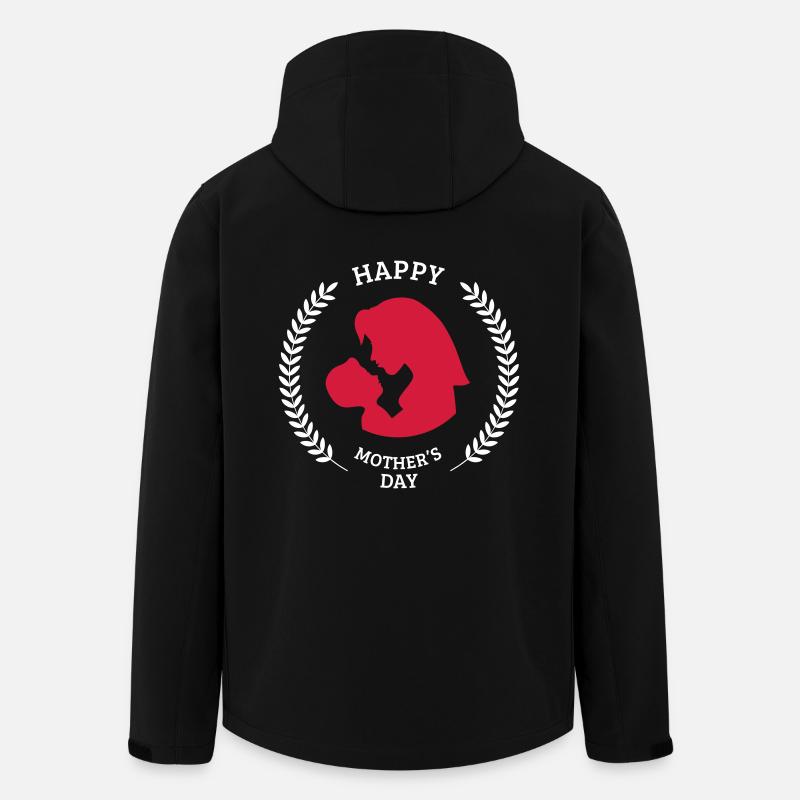Happy Mother's Day - Men’s Recycled Softshell Jacket by Stanley/Stella - black