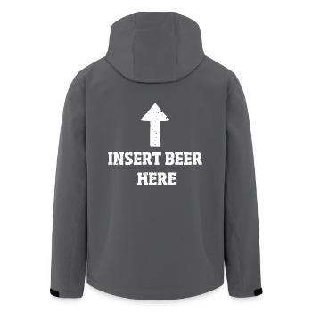 Cadeau amusant pour les buveurs de bière - Veste softshell homme en polyester recyclé Stanley/Stella - noir - Dos - AI Model Male 185 light (185cm)