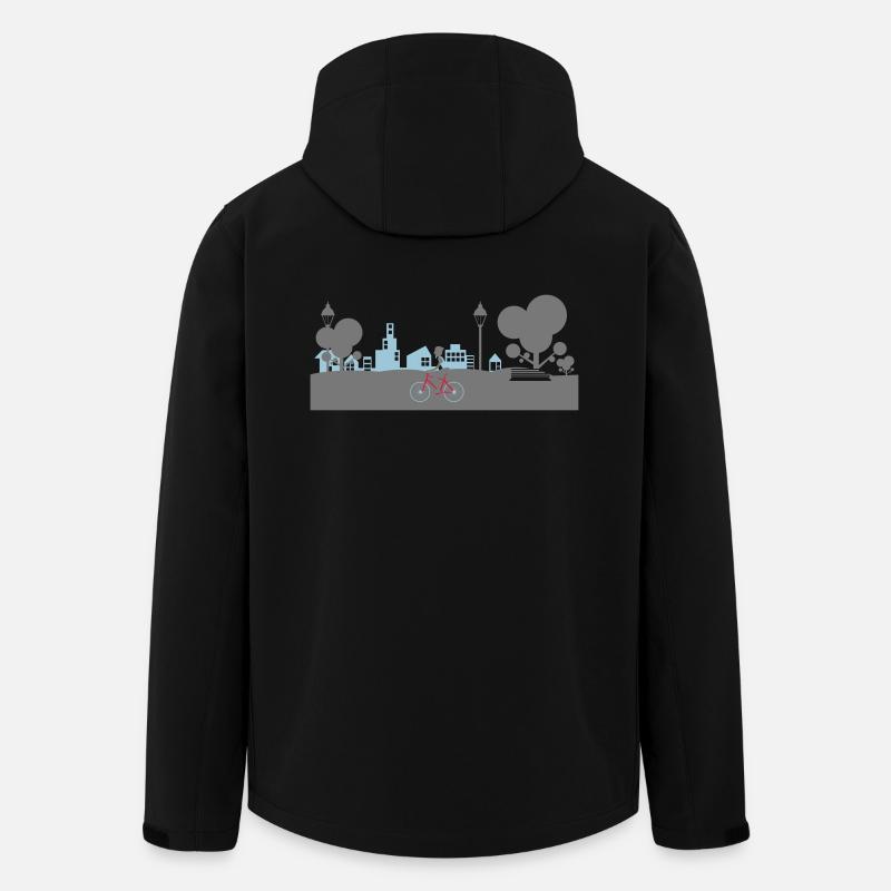 2583868 Radfahren - Recycelte Männer Softshell-Jacke von Stanley/Stella - Schwarz
