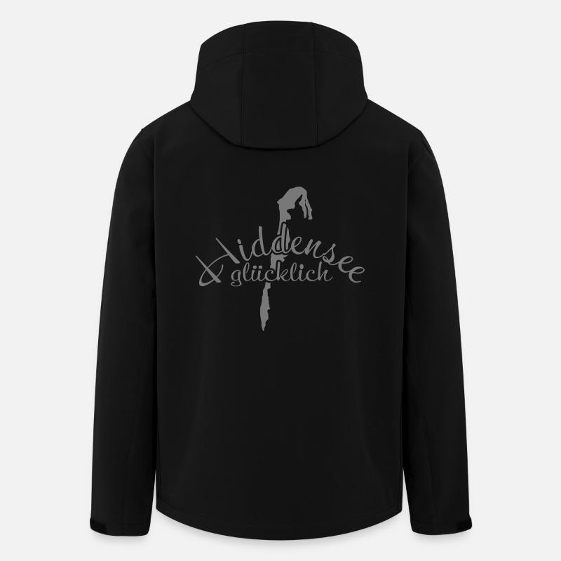 Hiddenseeglücklich - Recycelte Männer Softshell-Jacke von Stanley/Stella - Schwarz