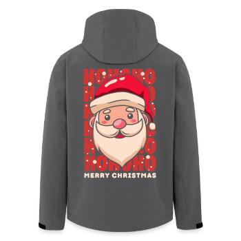 Noël hohoho santa claus merry christmas - Veste softshell homme en polyester recyclé Stanley/Stella - noir - Dos - AI Model Male 185 light (185cm)
