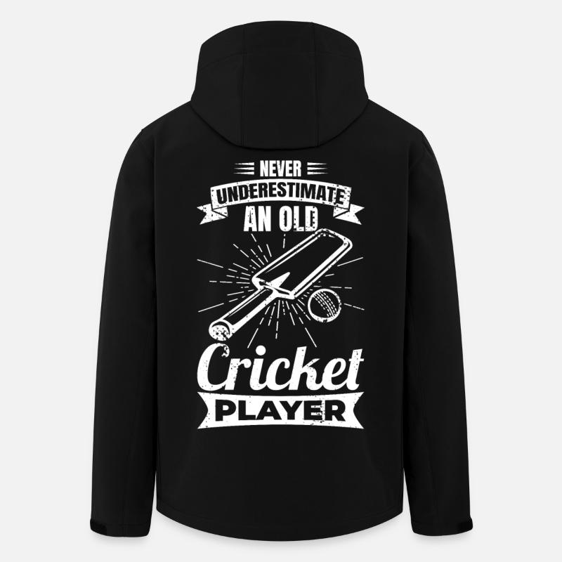 Never underestimate old cricketers - Men’s Recycled Softshell Jacket by Stanley/Stella - black