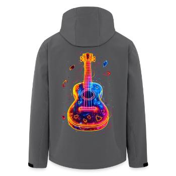 Ukulélé des années 90 - Veste softshell homme en polyester recyclé Stanley/Stella - noir - Dos - AI Model Male 185 light (185cm)