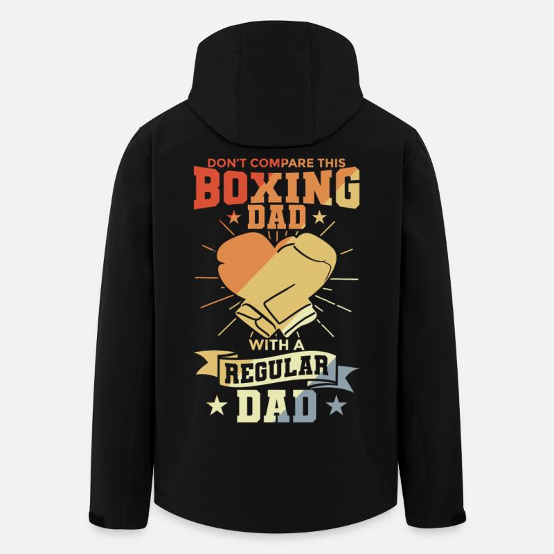 Boxer Papa - Recycelte Männer Softshell-Jacke von Stanley/Stella - Schwarz
