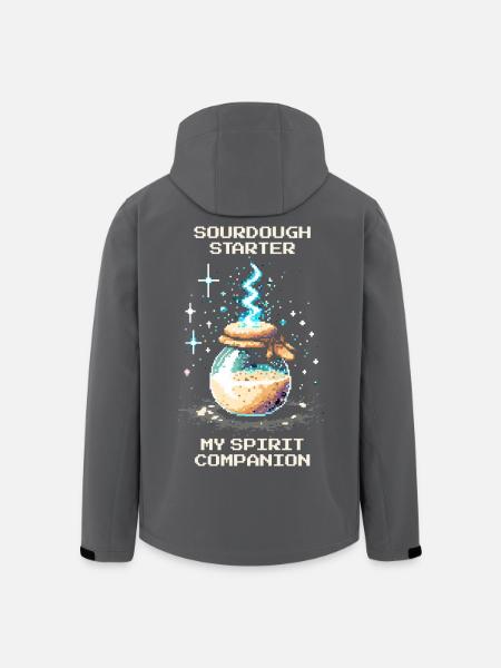Sourdough: My soul mate | Baking bread - Men’s Recycled Softshell Jacket by Stanley/Stella - black