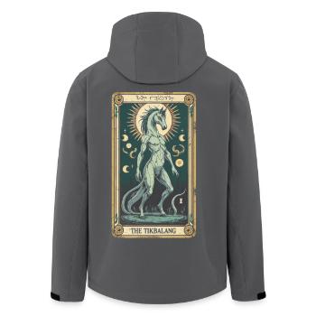 The Tikbalang Mythological Creatures - Men’s Recycled Softshell Jacket by Stanley/Stella - black - Back - AI Model Male 185 light (185cm)