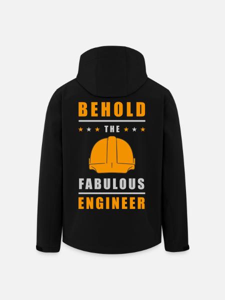 Fabulous Engineer Helmet - Men’s Recycled Softshell Jacket by Stanley/Stella - black