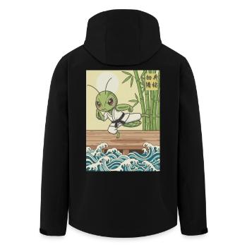Kawaii Kampfkunst Gottesanbeterin - Recycelte Männer Softshell-Jacke von Stanley/Stella - Schwarz - Hinten - AI Model Male 185 light (185cm)