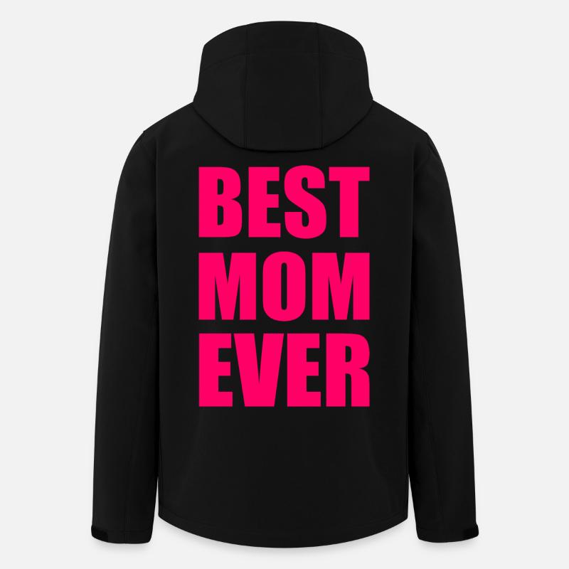 Best mom ever - Veste softshell homme en polyester recyclé Stanley/Stella - noir