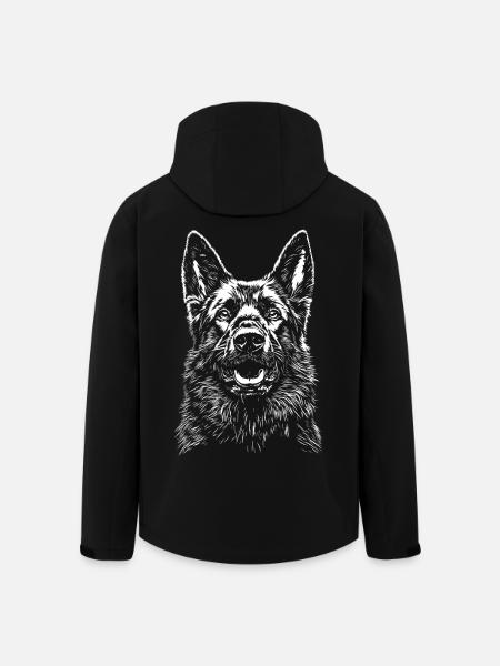 Deutscher Schäferhund Hund Hunde - Recycelte Männer Softshell-Jacke von Stanley/Stella - Schwarz