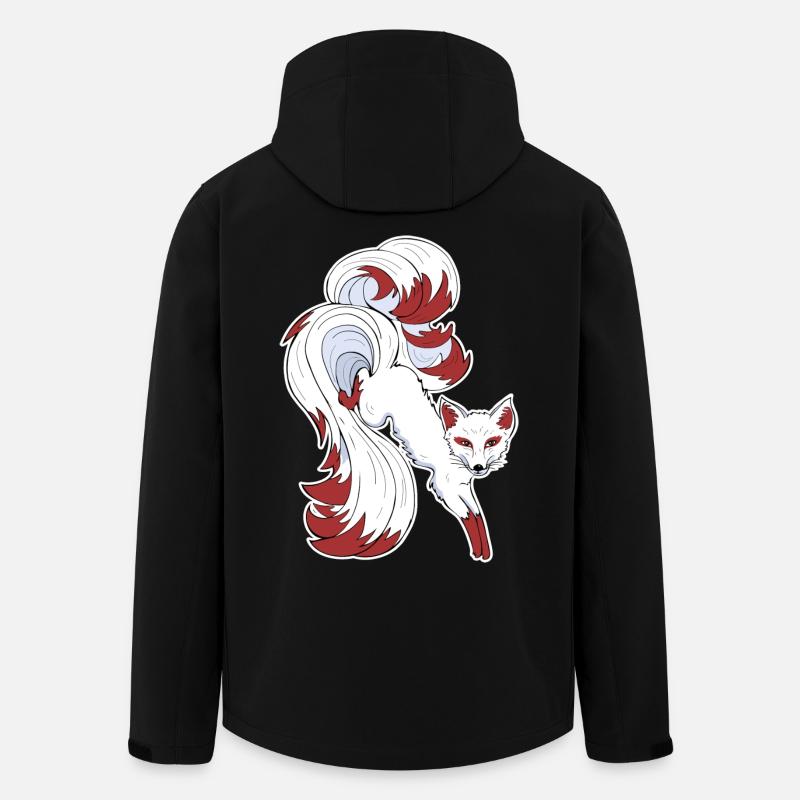 Nine-tailed fox - Men’s Recycled Softshell Jacket by Stanley/Stella - black