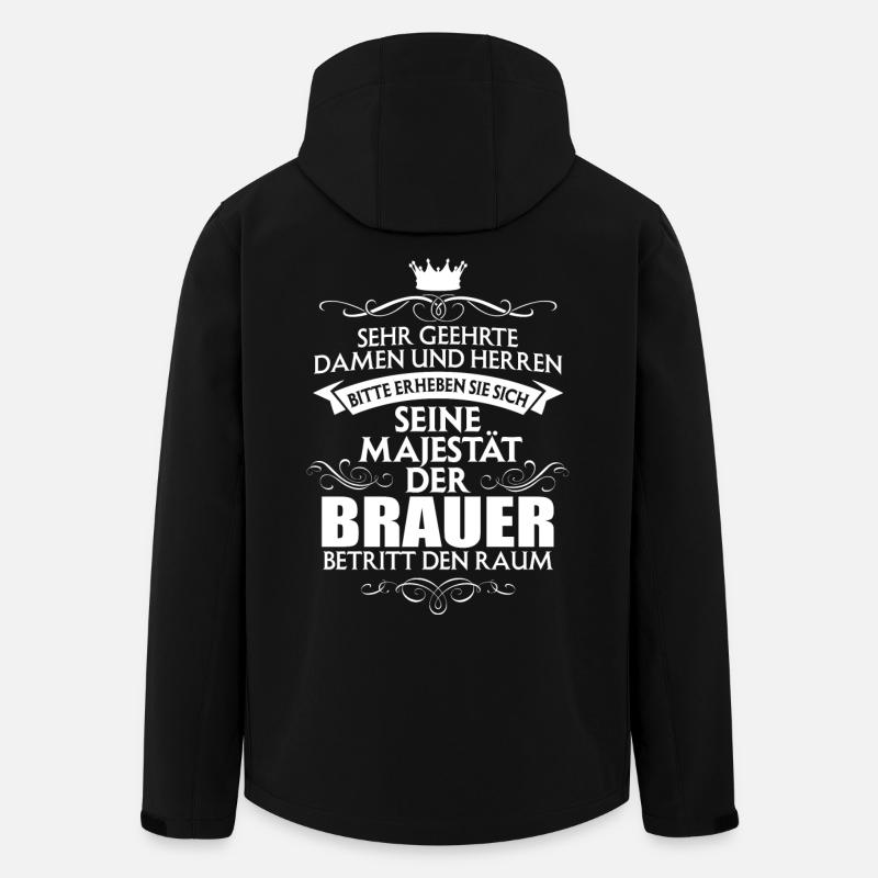 BRAUER - Recycelte Männer Softshell-Jacke von Stanley/Stella - Schwarz