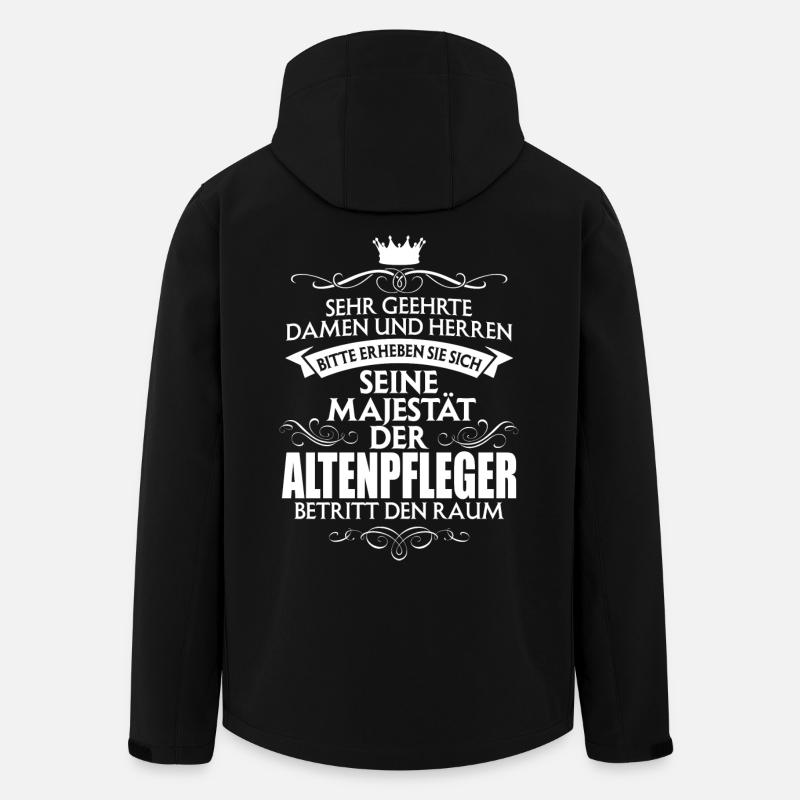 ALTENPFLEGER - Recycelte Männer Softshell-Jacke von Stanley/Stella - Schwarz