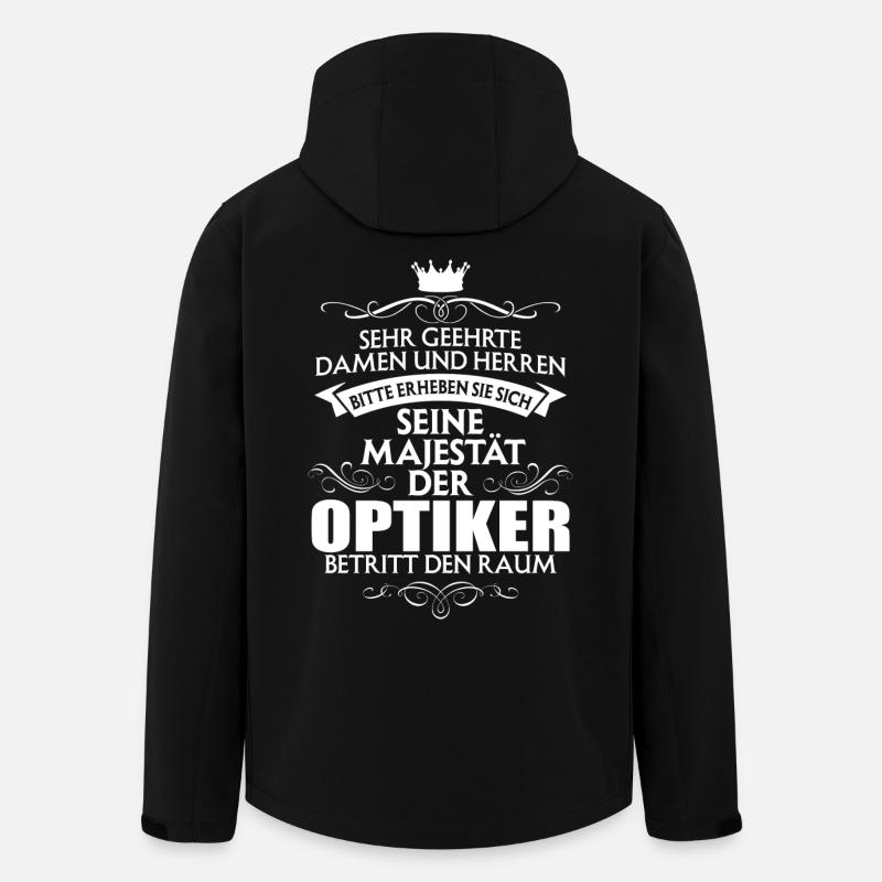 OPTIKER - Majestät - Recycelte Männer Softshell-Jacke von Stanley/Stella - Schwarz