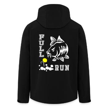 FULLRUN Karpfenangler Karpfen carp Angeln Geschenk - Recycelte Männer Softshell-Jacke von Stanley/Stella - Schwarz - Hinten - AI Model Male 185 light (185cm)