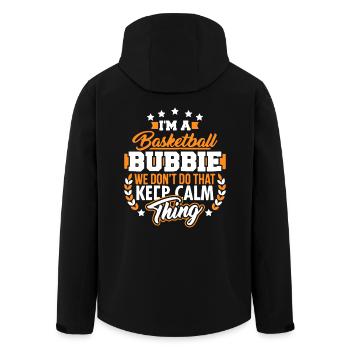 I am A Basketball Bubbie - Men’s Recycled Softshell Jacket by Stanley/Stella - black - Back - AI Model Male 185 light (185cm)