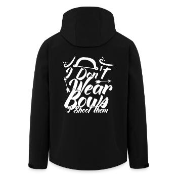 Archery I Don't Wear Bows - Men’s Recycled Softshell Jacket by Stanley/Stella - black - Back - AI Model Male 185 light (185cm)