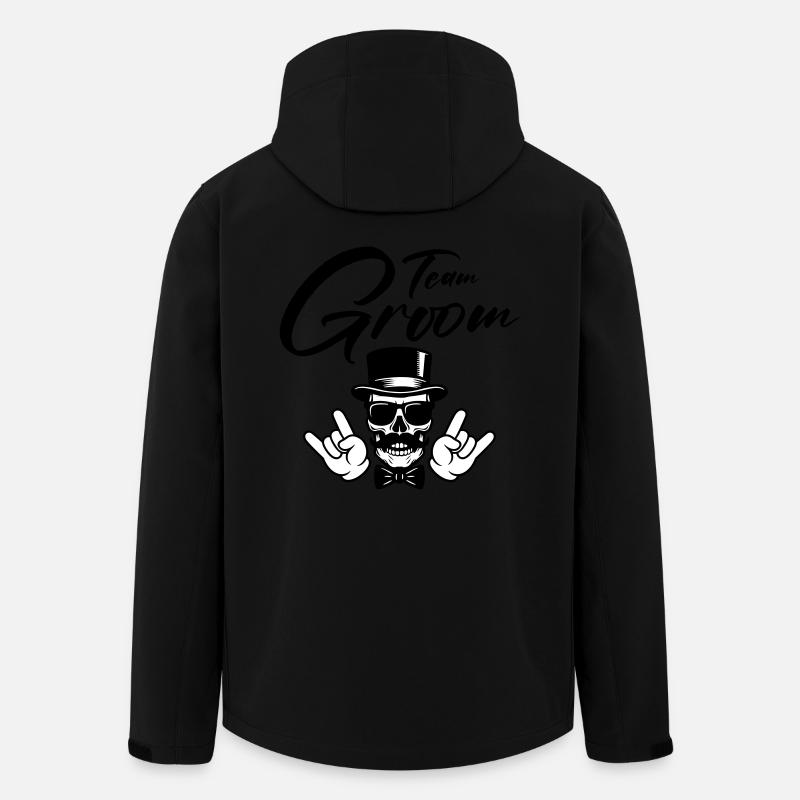Bräutigam Team Groom - Recycelte Männer Softshell-Jacke von Stanley/Stella - Schwarz