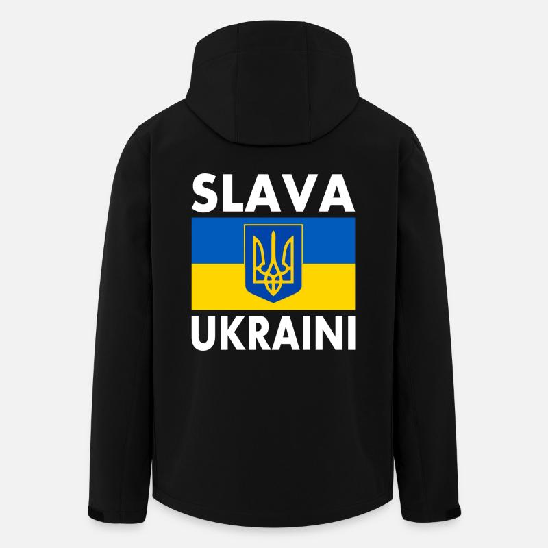 Slava ukraini - Men’s Recycled Softshell Jacket by Stanley/Stella - black
