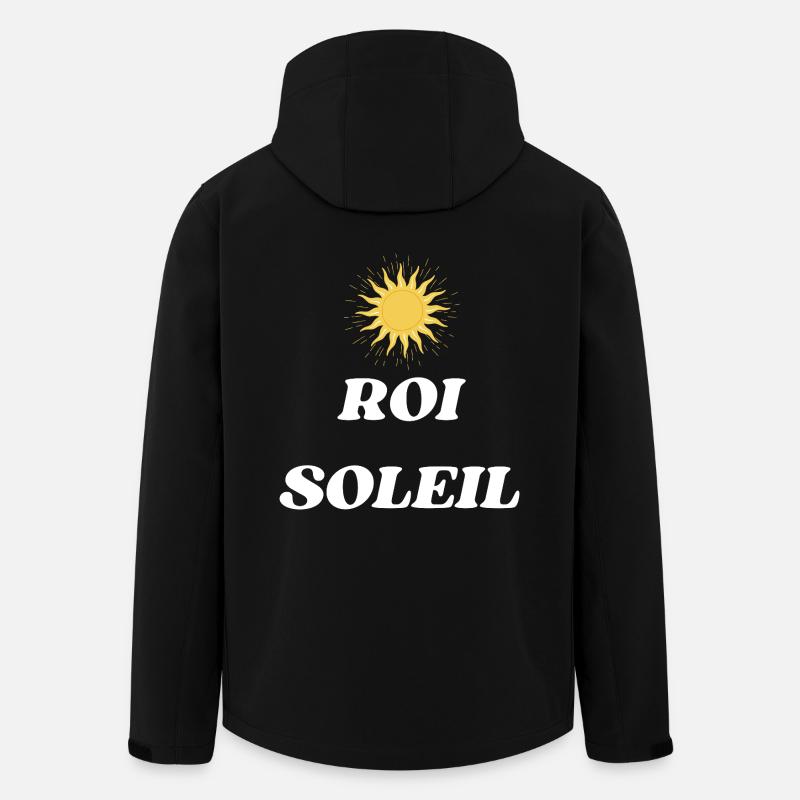 ROI SOLEIL LOUIS XIV - Veste softshell homme en polyester recyclé Stanley/Stella - noir