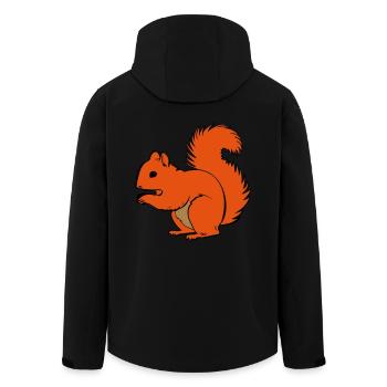 Eichhörnchen - Recycelte Männer Softshell-Jacke von Stanley/Stella - Schwarz - Hinten - AI Model Male 185 light (185cm)