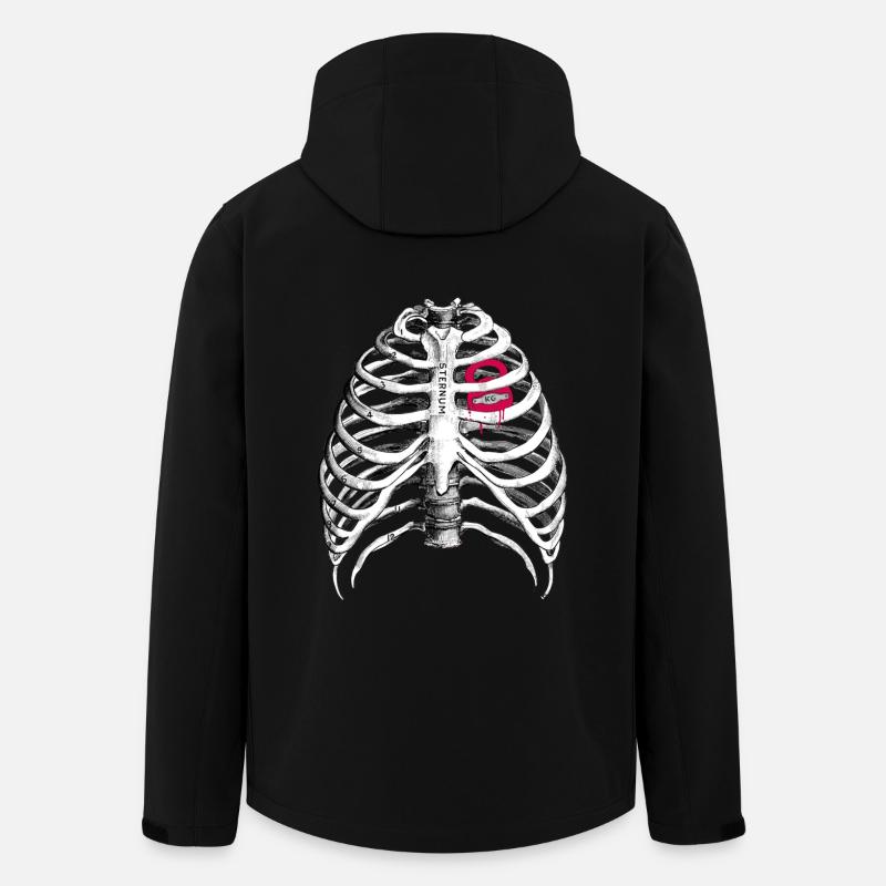 Kettlebell Herz // Liebe - Recycelte Männer Softshell-Jacke von Stanley/Stella - Schwarz